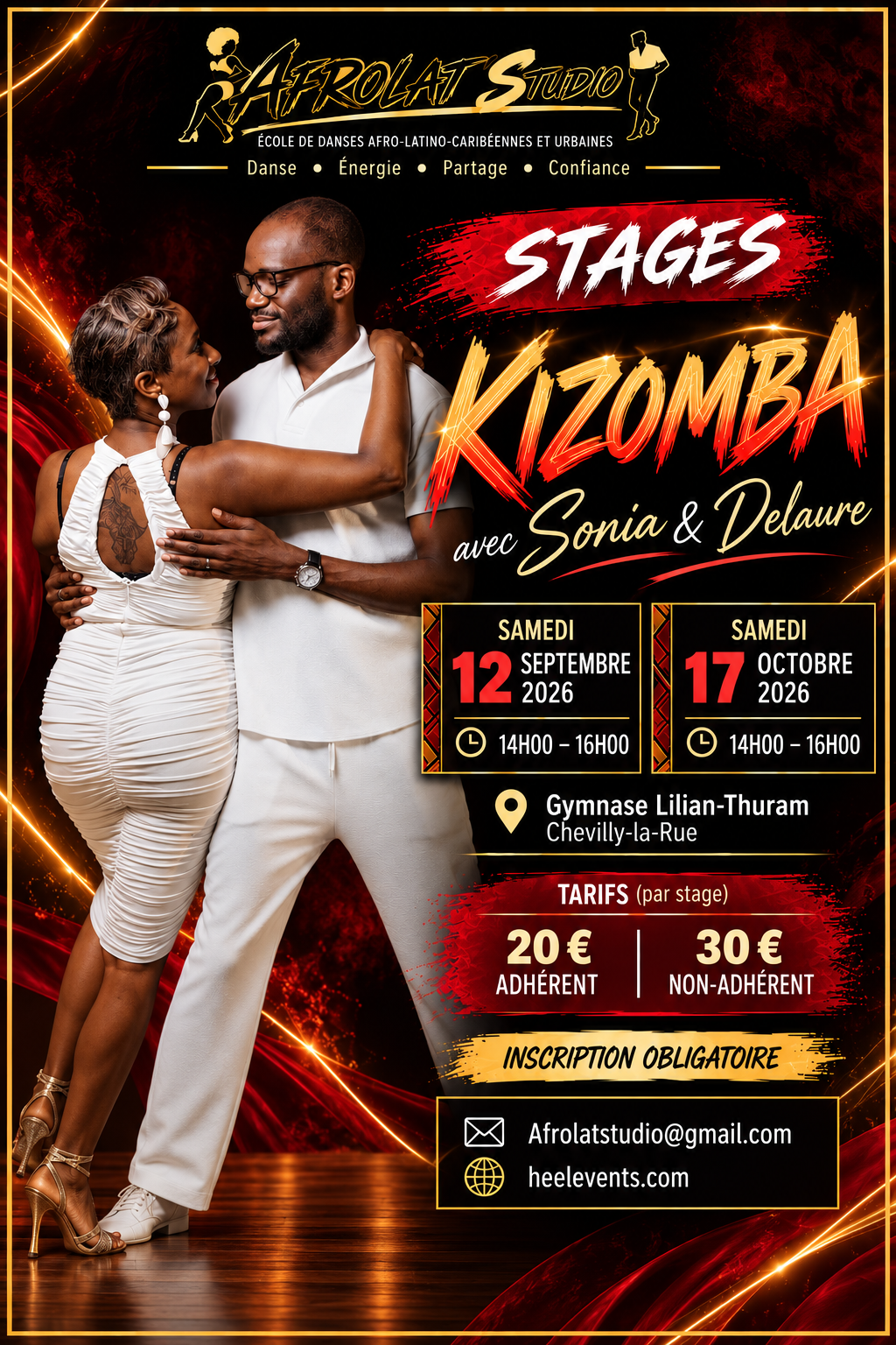 Stage Kizomba avec Sonia & Delaure