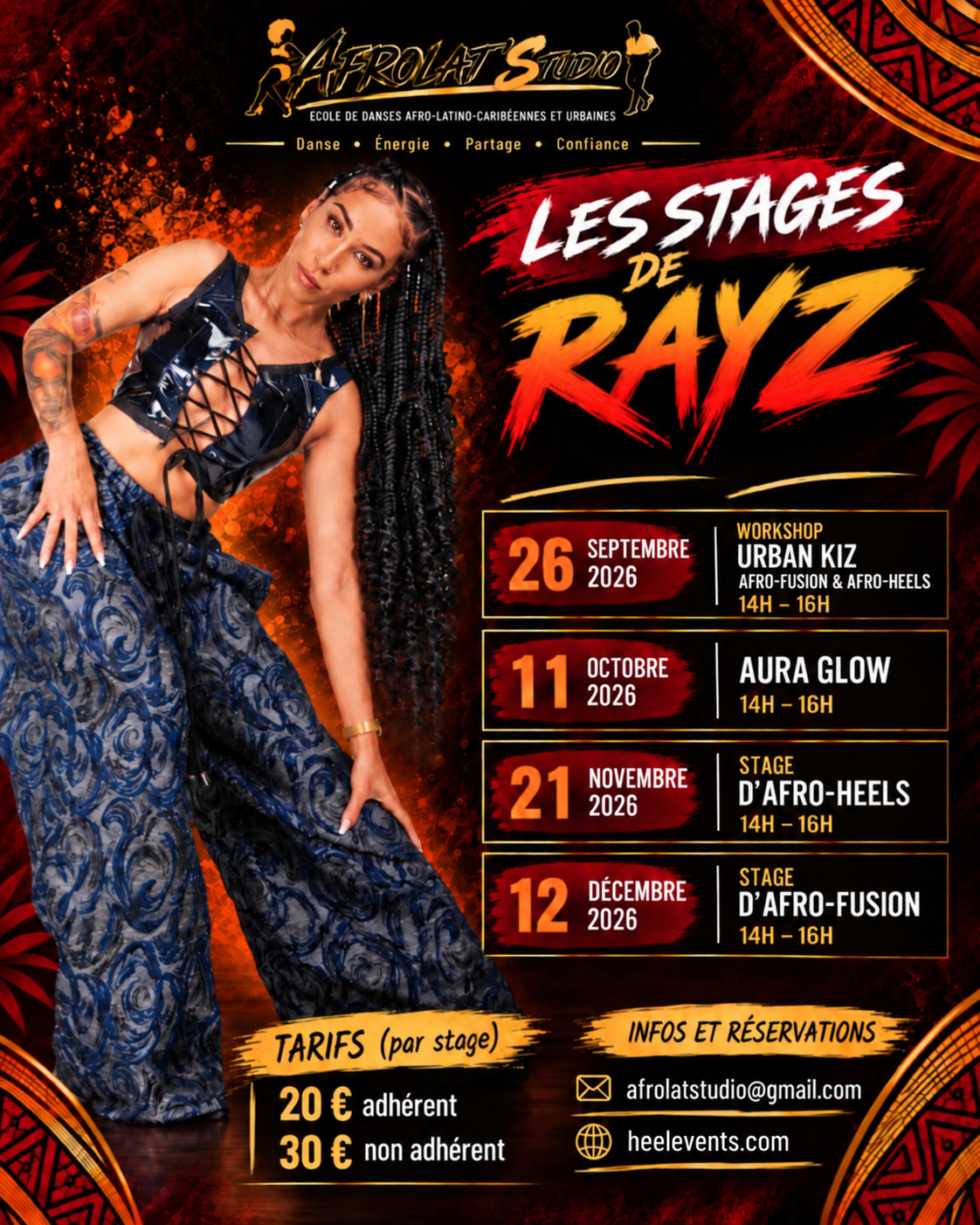 Workshop Urban Kiz — Afro-Fusion & Afro-Heels — Rayz